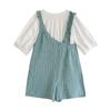 Vestido de mezclilla con tirantes color leche de primavera 2025 nuevo pequeño dopamina usar el popular traje de este año