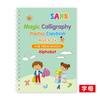 Amazon Cross-Border Novo Produto Comércio Exterior Inglês Livro de Prática de Caligrafia Infantil Sulco Mágico Caneta Dura Controle de Cópia Livro de Traçado para Aprendizagem