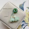 Anillo de Correr Bodhi Accesorios para Pulseras Raíz de Bodhi Jade Blanco Natural Flor de Loto Fruta de Marfil Colgante Borla