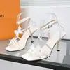 Sandalias de Moda de Venta Caliente Verano 2025 para Mujer, Tacones Altos de Suela Suave, Sandalias Abiertas Estilo Verano Dulce y Picante Estilo Hada