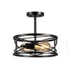 Lámpara de techo de hierro estilo industrial retro americano comercio electrónico transfronterizo Amazon comercio exterior fácil en stock lámparas para estudio sala de estar