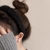 Nueva diadema de alta gama para otoño e invierno, tocado de mujer, diadema de cordero de felpa, sencilla, de estilo craneal alto, accesorios diarios para el cabello.