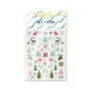 Suéter Sky Novo Tricô Rena de Natal Adesivos para Nail Art Árvore de Natal Fofa de Alto Valor Adesivos de Relevo Estéreo 6D