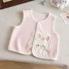Chaleco Nuevo Estilo Otoño/Invierno para Niñas Dibujos Animados Lindo Chaleco Cálido para Bebés Niñas Felpa de Coral Chaleco Versátil para Guardería