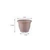 Novo vaso de flores de resina pp macaron flor controle de raiz profundo grande plástico cerâmica artificial rabanete verde bacia de galão bacia simples nórdica