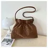 Bolsa Nueva Elegante de Gran Capacidad Tendencia Estampado de Leopardo Cadena de Rejilla de Diamantes Bolso de Hombro Único Diseño Invierno 2026 Bolso Tote de Gama Alta