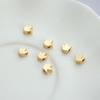 Oro color bolsa 14K cuentas redondas de amor estrella de cinco puntas trébol de cuatro hojas cuentas diy mariposa con accesorios de joyería con forma de agujero
