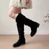 Botas de Mujer Estilo Apilado 2026 Nuevas Marrón Merade Botas Vaqueras Largas de Cowboy para Mujer Botas de Mujer Botas de Montar de Caña Alta