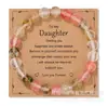 Joyas más vendidas en Amazon pulsera de piedra natural cebra rosa para personas mayores novias pulsera de pareja tarjeta de moda