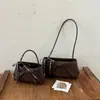 Bolso bandolera simple y elegante con lazo para mujer, bolso de mano otoñal de estilo francés, suave y dulce, bolso de hombro retro versátil
