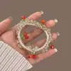 Acessórios de Ano Novo, Laços de Cabelo Festivos, Tiaras de Cabelo Exclusivas, Acessórios de Cabeça, Série Vermelha Outono e Inverno, Presilhas de Cabelo Estilo Chinês, Pentes de Cabelo Femininos, Ornamentos de Cabelo