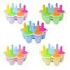 Molde para Paletas de Hielo Infantil con Forma de Flor de 7 Agujeros de Silicona para Uso Doméstico, Lindo Molde Casero para Helados, Caja Creativa para Suplementos Alimenticios