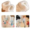 Lindos Guantes de Punto con Muñeco de Nieve y Lazo Blanco para Mujer en Invierno Forrados de Felpa para Heattech, Resistentes al Frío y al Viento para Estudiantes que Andan en Bicicleta