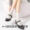 Calcetines finos de encaje con volantes para verano, calcetines blancos de malla transpirable hasta la pantorrilla, calcetines para mujer anti-pilling, calcetines estilo ballet, efecto adelgazante