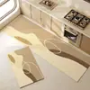 Estilo Ruili alfombrilla de suelo de barro de diatomeas ovalada para cocina alfombrilla larga absorbente de aceite para el hogar fácil de manejar absorbente de agua secado rápido antideslizante