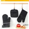 Guantes de cocina con aislamiento térmico para microondas, antideslizantes, resistentes a altas temperaturas, ideales para barbacoa y repostería.