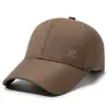 Gorra para Hombre en Primavera y Otoño, Gorra Casual Sencilla con Letra R Bordada, Gorra de Béisbol, Gorra con Visera para Exteriores, Sombrero para el Sol