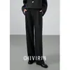 Pantalones Rectos de Lana con Caída para Mujer, Nuevo Estilo Otoño e Invierno 2026, Pantalones Casuales Elegantes y Ajustados para el Trabajo