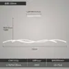 Lámpara de Comedor Araña Moderna Minimalista Nórdica Creativa Diseñador Luz de Tira Larga con Focos Mesa de Comedor Barra de Bar Lámpara de Comedor