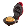Tostadora para Waffles en Forma de Corazón Estilo Americano Sandwichera Redonda Máquina para Comida Ligera Máquina para Desayuno Aparato para Desayuno en Forma de Corazón