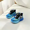 Talla 23-27 Otoño Zapatos Deportivos de Malla Doble para Niños Transpirables Zapatos para Niños Suela Suave Zapatos para Bebé Zapatillas de Dibujos Animados para Niños Pequeños