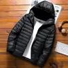 Chaqueta Ligera de Algodón con Relleno de Algodón Corta para Hombre 2023 Otoño e Invierno Nueva Moda Coreana Cuello Elegante Juventud Chaqueta Ultradelgada