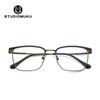 STUDIOMUKU madera gafas frescas para hombre traje romántico montura de gafas de matón montura grande montura de ceja media montura