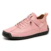 Zapatos de mujer de talla grande más vendidos en Amazon transfronterizos, zapatos casuales cosidos a mano, zapatos de trabajo para exteriores unisex de media caña para hombres
