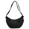 Bolsa Novo Estilo Bolsa Transversal Feminina Sensação de Alto Nível Simples Combina com Tudo Bolsa de Ombro Moda Leve Grande Capacidade Bolsa Dumpling da Moda