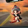 Pingente Plano com Motivos de Ópera Chinesa Tradicional, Chaveiro de Acrílico, Personagem Fofo Estilo Chinês, Pingente Decorativo Transfronteiriço, Novo Produto