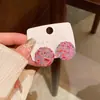 Pendientes de Flores Coloridos de Primavera y Verano, Súper de Estilo Hada, Frescos y Coloridos Pendientes Redondos de Corazón Color Caramelo, Mismo Estilo que Usan las Influencers