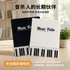 Suministro Exclusivo Transfronterizo Carpeta de Archivo A4 Portadocumentos Tipo Inserto Gran Capacidad 40 Páginas Bolsa para Exámenes Bolsa de Archivo Negro Blanco