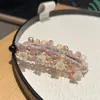 Pinza de Plátano de Moda Estilo Coreano con Perlas y Pedrería Hechas a Mano, Accesorio para el Cabello para Peinados Recogidos, Pinza Vertical con un Toque de Lujo, Pasador Versátil para Mujeres
