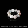 Contas pequenas redondas de ágata de cristal natural com anéis de corrida, acessórios de joias DIY feitos à mão, materiais para pulseira de 4 mm, atacado de pingentes