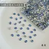 Rhinestones para decoración de uñas de circón ovalado 3*4, rhinestones K9 irregulares de fondo plano, modernos y deslumbrantes, al por mayor para accesorios de decoración de uñas DIY