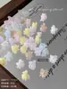 Acessórios para Unhas com Flor de Magnólia Tridimensional Esculpida Suave, Flores de Resina Iridescentes, Acessórios para Decoração de Unhas Vestíveis DIY Atacado