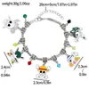 Europeu e Americano DIY Design Desenho Animado Anime Caveira Pirata Luffy One Piece Pulseira Presente Pulseira de Natal Atacado