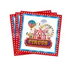 Nova Decoração de Faixa Marco para Festa Temática de Carnaval Copo de Papel Descartável Prato de Papel Guardanapo de Papel Utensílios de Mesa