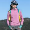 Roupa Outdoor de Secagem Rápida Tops de Manga Comprida Femininos Absorvente de Suor Elástico Respirável Corrida Esportes Caminhada Montanhismo Proteção Solar Camiseta de Secagem Rápida
