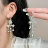 Pendientes de Borla con Diamantes Brillantes Súper Hada Simples Diseño de Nicho Elegantes Exquisitos Lujo Accesible Moda Elegantes Versátiles Únicos
