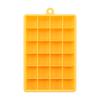 Molde cuadrado de silicona para cubitos de hielo con tapa, fácil de desmoldar y congelar rápidamente, artefacto para hacer hielo rojo en red, 24 cubitos de hielo de gran capacidad para hacer uno mismo.