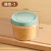 Caja Redonda de Almacenamiento para Refrigerador Resistente a Altas Temperaturas con Tapa, Caja Pequeña para Almacenamiento de Frutas, Lonchera para Calentar en Microondas, Frasco Sellado