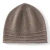 Gorro de Cachemira Tejido Hueco para Mujer Otoño Invierno Estilo Coreano Retro Versátil Moda Gorro para el Frío Nicho Adelgazante Facial Gorro de Lana