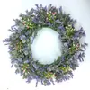 Guirnalda Artificial Transfronteriza Hojas de Eucalipto Guirnalda de Hojas de Eucalipto Puerta Principal del Hogar Colgante de Puerta Hoja de Dinero con Bayas Círculo de Mimbre Primavera y Verano
