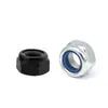 Tuerca autoblocante hexagonal de acero inoxidable 304 con inserto de nylon, ennegrecida, niquelada, galvanizada m2m4m5m6m8m10m12m16