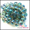 Joyería Hecha a Mano Accesorios DIY Cuentas Sueltas de Cristal Al por Mayor 6-10mm Chapado 96 Caras Cuentas de Tierra Cuentas de Cristal Disco