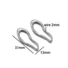 Colgante de Acero Inoxidable Chapado en Oro de 18 Quilates con Marco Ovalado para Collar de Bricolaje, Aretes, Joyería de Mano, Accesorios, Colgante Pequeño, Venta al por Mayor Transfronteriza