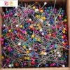 Tachinhas grandes e coloridas, pequenas, com pérolas, alfinetes, alfinetes para posicionamento interno dos dentes, alfinetes de fixação.