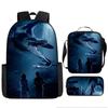 Mochila Escolar de Jurassic World Transfronteriza Mochila Escolar de Dinosaurio Set de Tres Piezas Mochila de Gran Capacidad Mochila Escolar de Dibujos Animados Estuche para Lápices