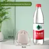 Calças de Algodão Personalizadas com Bolso de Aba e Cordão, Saco de Embalagem de Arroz de Algodão, Sacola Publicitária, Calças de Algodão Orgânico Personalizadas com Bolso de Aba e Cordão